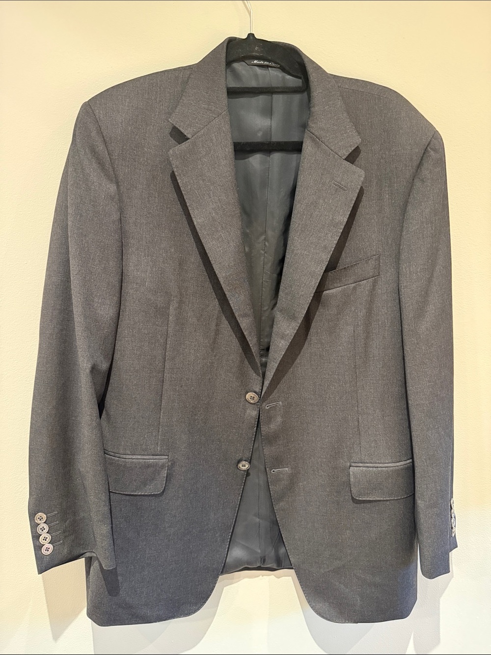 Canali Gray Men's Sport Coat - Charcoal Tailored Blazer